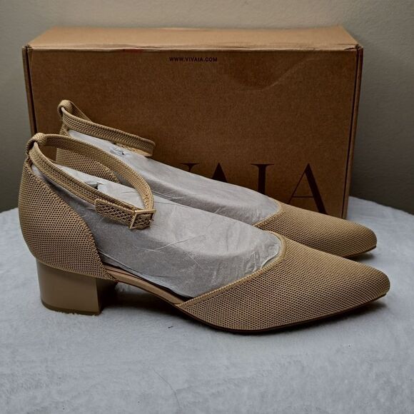 NIB Vivaia Pointed-Toe Stress FREE Block Heels (Galilea) Sz US 11 - Picture 3 of 8